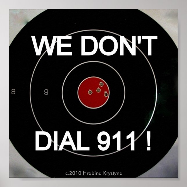 PÓSTER NO DIAMOS EL OBJETIVO DEL 911 (Frente)