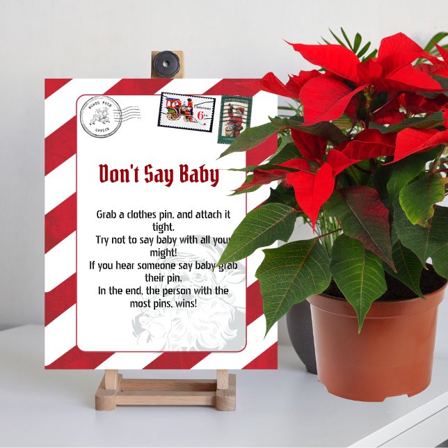 Póster No digan la carta de Baby santa en el poste norte (Subido por el creador)