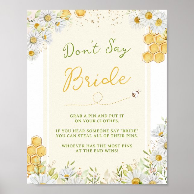 Póster No digas Novia Bumblebee juego de novias (Frente)
