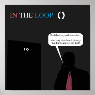 Póster No dijo Poster imprevisible