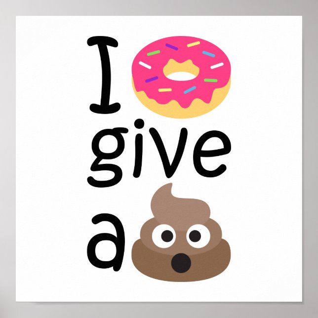 Póster No doy una emoji de popó (Frente)