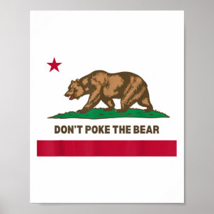 Póster No enganche el diseño de la república de Bear Cali