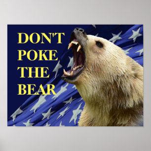 Póster No enganche el oso