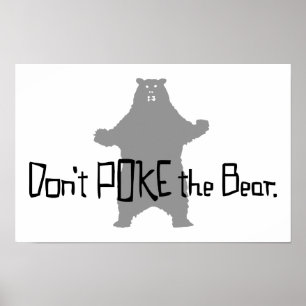 Póster No enganche el OSO