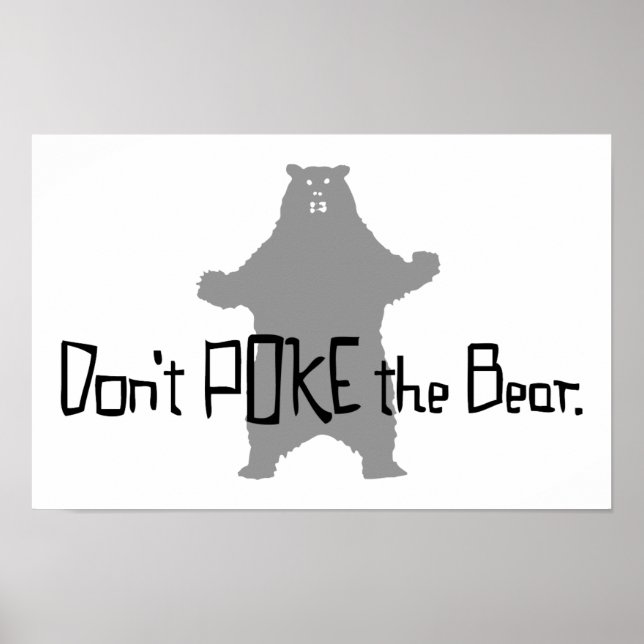 Póster No enganche el OSO (Frente)