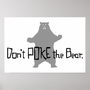 Póster No enganche el OSO