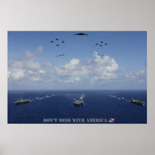 Póster NO ENSUCIE CON el poster de AMÉRICA