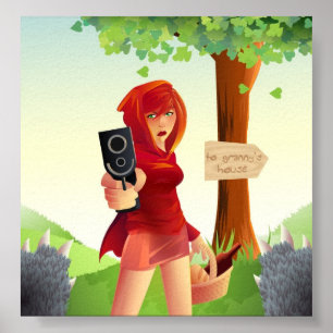 Póster No ensucie con rojo