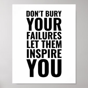 Póster No entierren sus fracasos Oferta Inspiradora