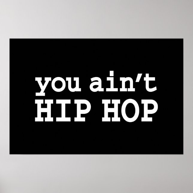 Póster no eres HIP HOP (Frente)