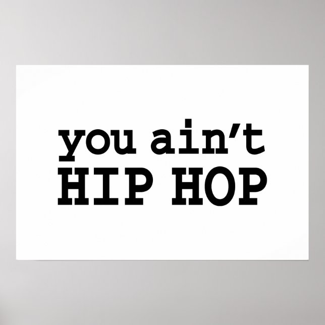 Póster no eres HIP HOP (Frente)