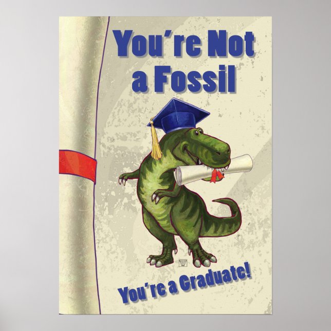 Póster No eres un pergamino fósil (Frente)