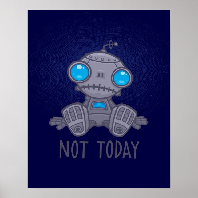 Póster No es el triste robot de hoy (Frente)