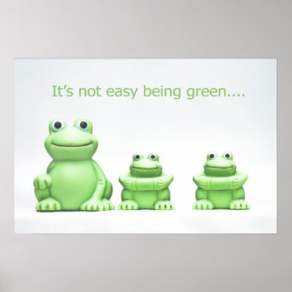 Póster No es fácil ser POSTER verde