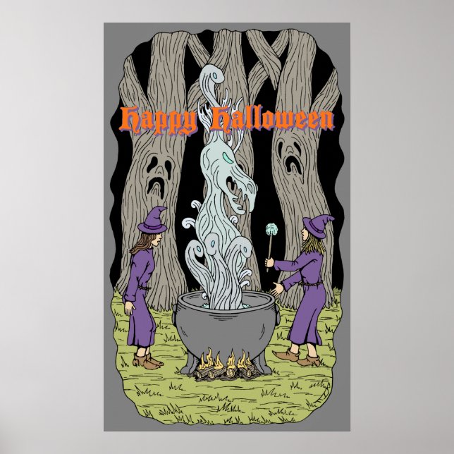 Póster No Es Lo Que Esperaban Feliz Poster De Halloween (Frente)