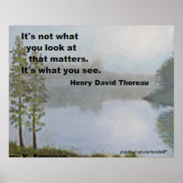 PÓSTER NO ES LO QUE MIRAN A LA POSTER DE THOREAU