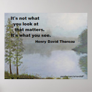 PÓSTER NO ES LO QUE MIRAN A LA POSTER DE THOREAU