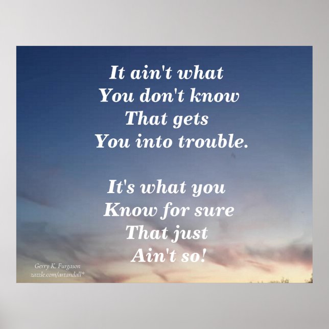 PÓSTER NO ES LO QUE NO SABES (Frente)