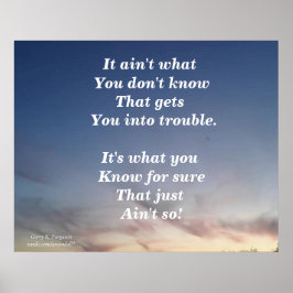 PÓSTER NO ES LO QUE NO SABES POSTER