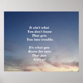 PÓSTER NO ES LO QUE NO SABES POSTER