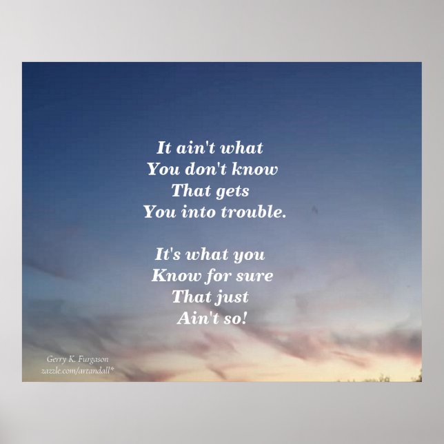 PÓSTER NO ES LO QUE NO SABES POSTER (Frente)