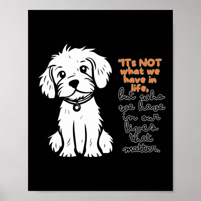 Póster No Es Lo Que Tenemos En La Vida, Sino Lo Que Tenem (Frente)