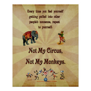 Póster No es mi circo, no mis monos