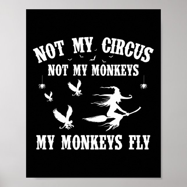 Póster No es mi circo, no mis monos, mis monos vuelan en  (Frente)