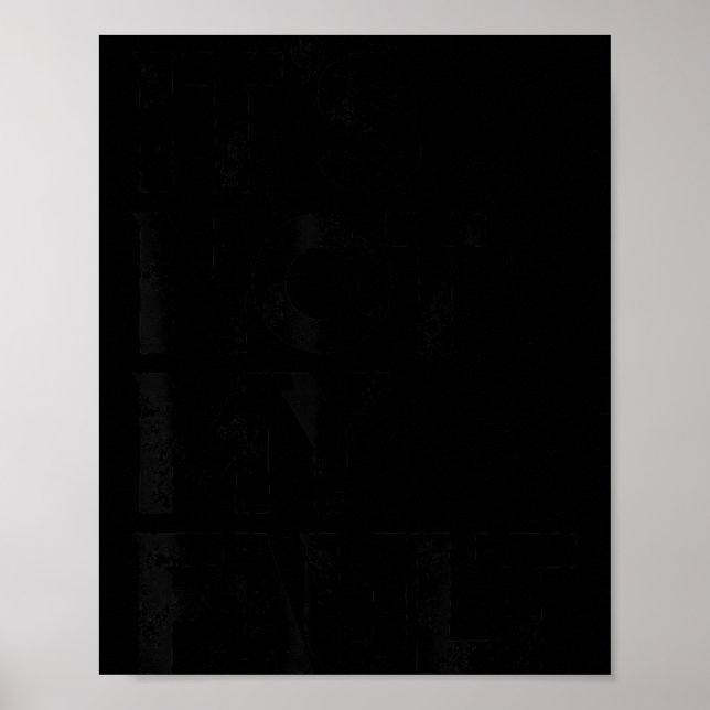 Póster No Es Mi Culpa (Frente)