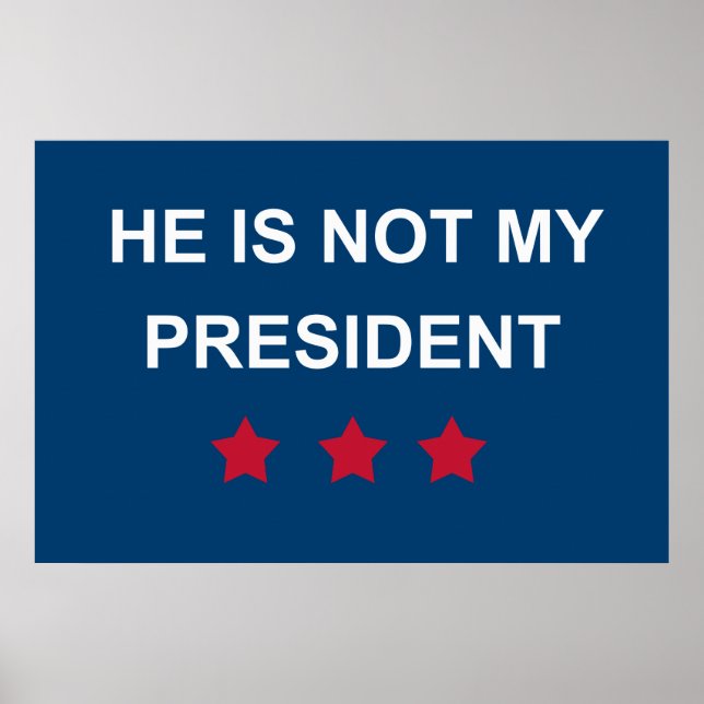 Póster No es mi presidente (Frente)