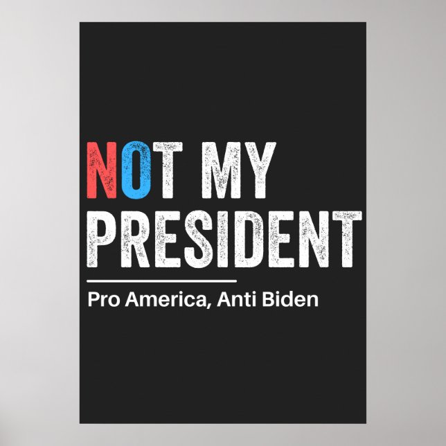 Póster No es mi presidente (Frente)