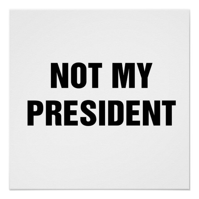 Póster No es mi presidente (Anverso)