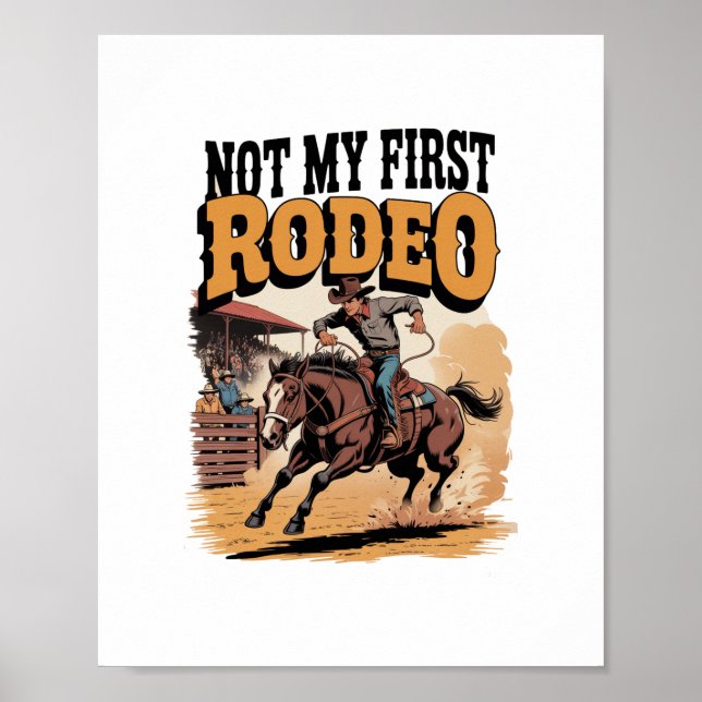 Póster No es mi primer rodeo del oeste (Frente)