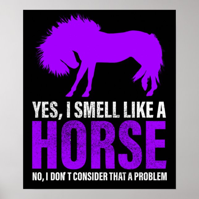 Póster No es problema oler como un caballo (Frente)