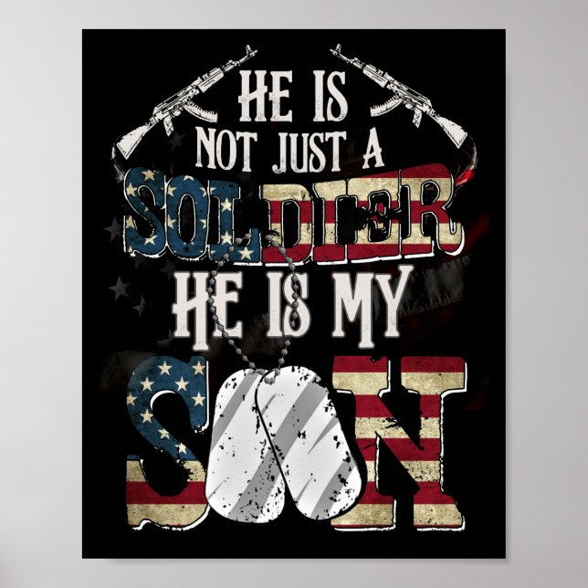 Póster No Es Solo Un Soldado, Es Mi Hijo Veterano. (Frente)