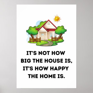 Póster No es tan grande la casa