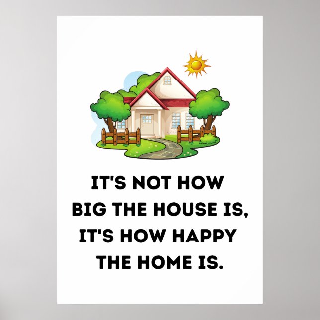 Póster No es tan grande la casa (Frente)