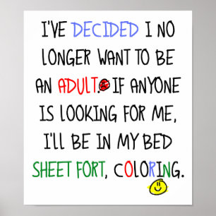 Póster No es un cartel divertido para adultos