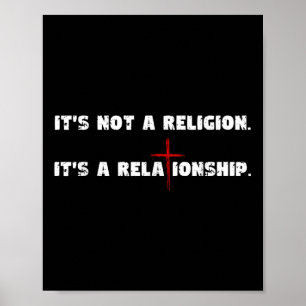 Póster No Es Una Religión Es Una Relación Religiosa Ch