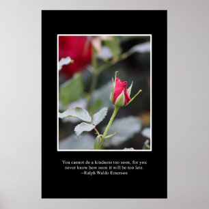 Póster No espere demasiado de largo para hacer amabilidad