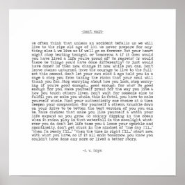 Póster No espere en directo Cita de A. W. Doys