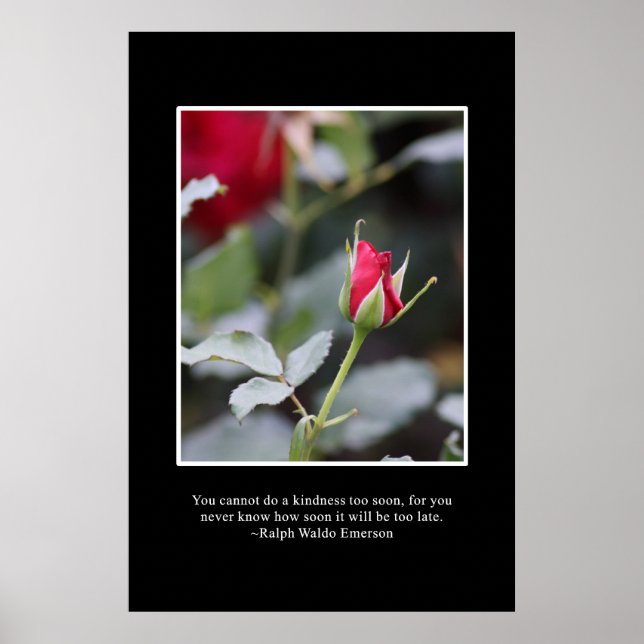 Póster No esperes demasiado para hacer amabilidad (Frente)