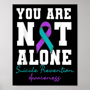 Póster No Está Solo La Prevención Del Suicidio