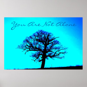 Póster No está solo/poster de soporte