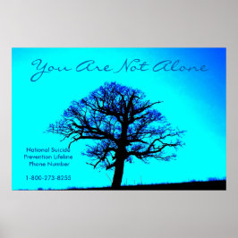 Póster No está solo/poster de soporte