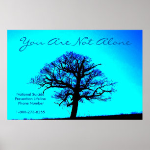 Póster No está solo/poster de soporte