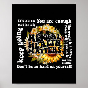 Póster No Estar Bien Los Problemas De Salud Mental Del Gi