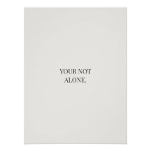 Póster No estás solo – Apoyo y Reafirmación