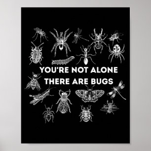 Póster No estás solo hay insectos 
