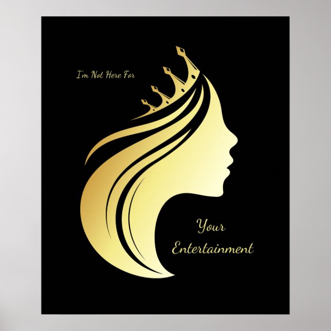 Póster No estoy aquí para tu entretenimiento - Cita de Ba (Frente)